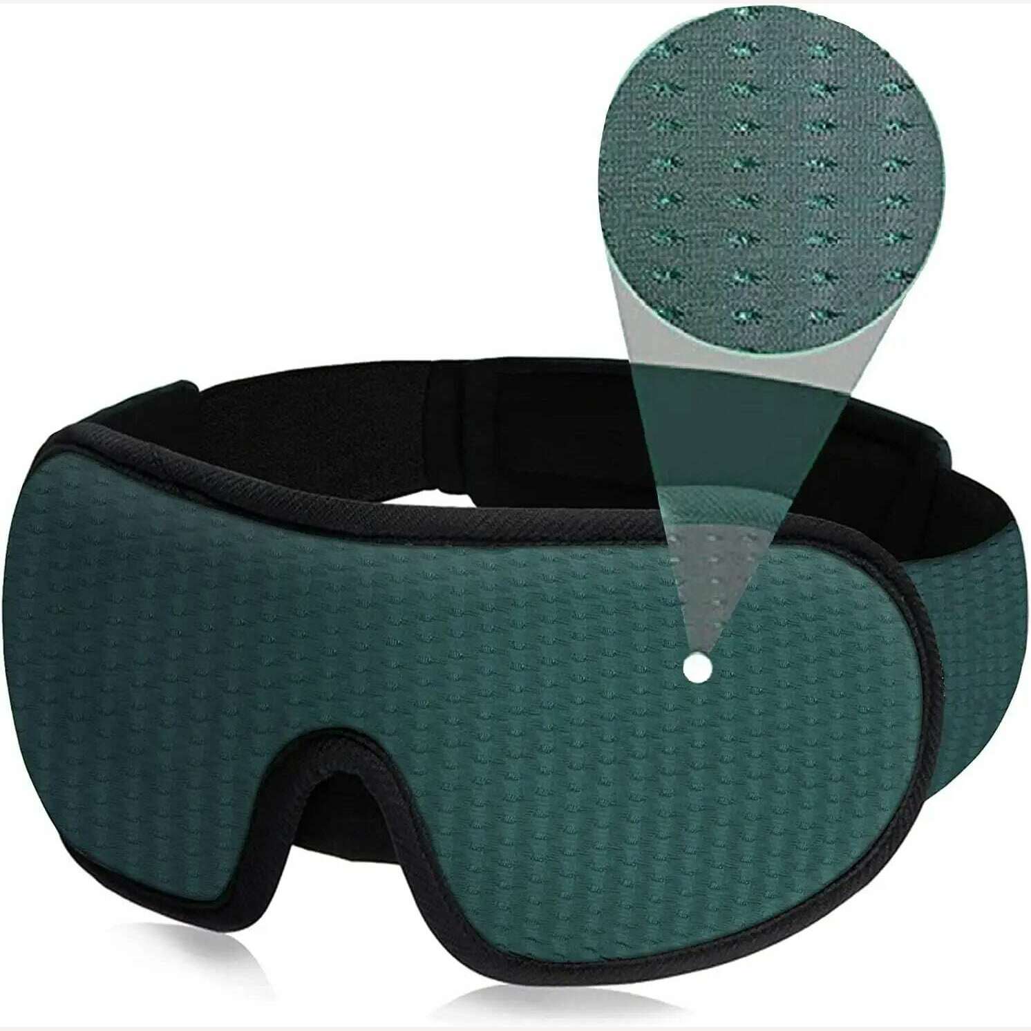 3D Mask for Sleep Eye Mask Lights Blockout Soft Padded Sleeping Masked Fabric Cover Shade Blindfold Eyepatch - KIMLUD