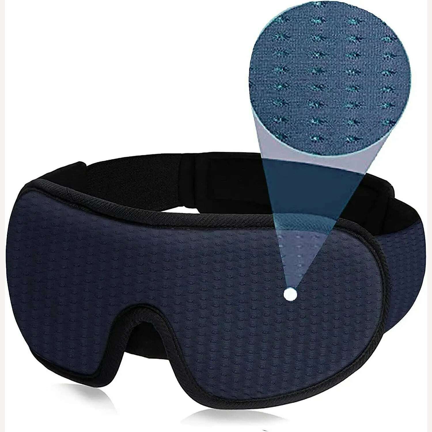 3D Mask for Sleep Eye Mask Lights Blockout Soft Padded Sleeping Masked Fabric Cover Shade Blindfold Eyepatch - KIMLUD