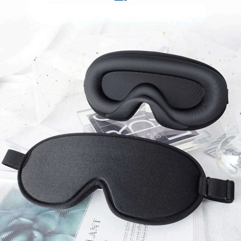 KIMLUD, 3D Memory Foam Silk Sleep Mask Soft Eye Patches Comfort Three Dimensiona Design Face Sleeping Mask Eyeshade Breathable Women Men, KIMLUD Womens Clothes