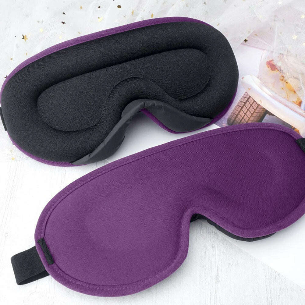 KIMLUD, 3D Memory Foam Silk Sleep Mask Soft Eye Patches Comfort Three Dimensiona Design Face Sleeping Mask Eyeshade Breathable Women Men, KIMLUD Womens Clothes
