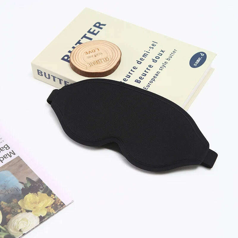 3d Sleep Eye Mask Nose Light Proof Eye Protection Skin-friendly Material Cool Comfortable Mask with Adjustable Strap - KIMLUD