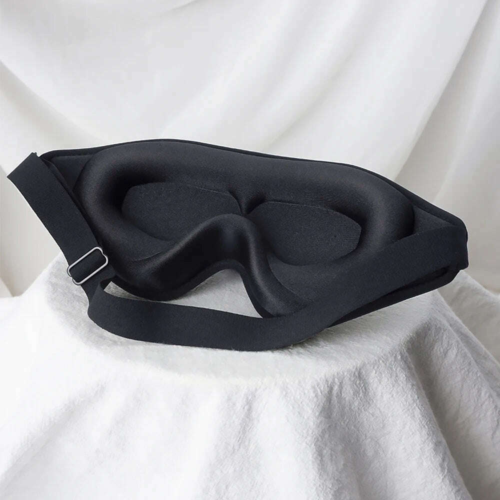 KIMLUD, 3D Sleep Mask 99% Blockout Light Blindfold Sleeping Aid Eye Mask Soft Memory Foam Face Mask Eyeshade Slaapmasker Eye Cover Patch, KIMLUD Womens Clothes
