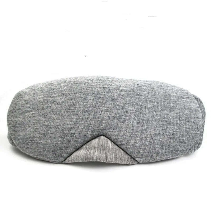 KIMLUD, 3D Sleep Mask Blindfold Sleeping Eye Mask Totally Block Out Light Eyeshade Cover Shade Eye Patch Sleeping Aid Eyepatch, Gray, KIMLUD Womens Clothes