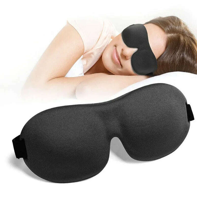 KIMLUD, 3D Sleep Mask Sleeping Stereo Cotton Blindfold Men And Women Air Travel Sleep Eye Cover Eyes Patches For Eyes Rest Health Care, KIMLUD Women's Clothes