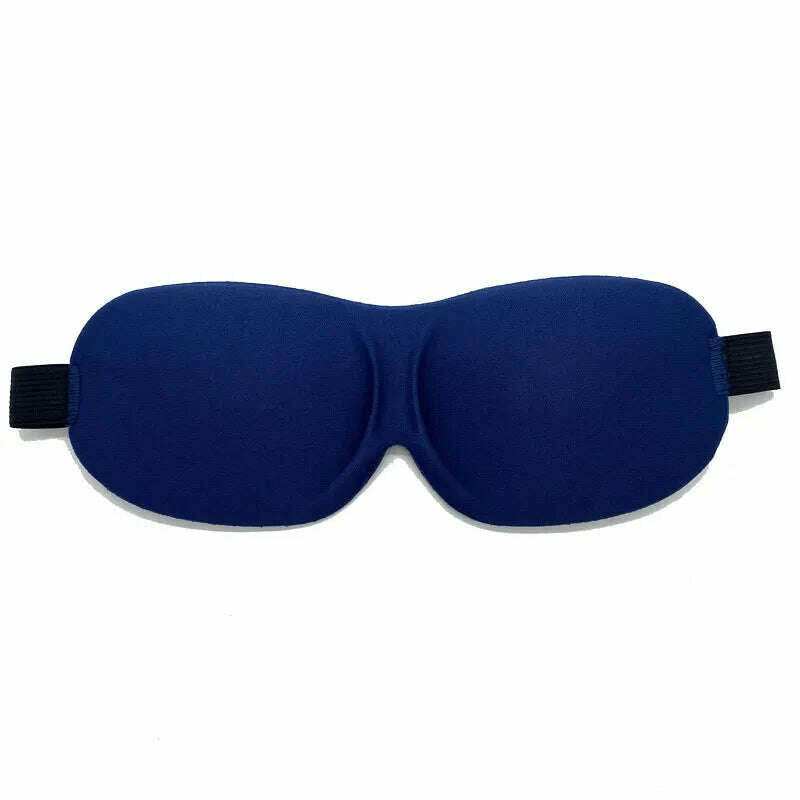 KIMLUD, 3D Sleep Mask Sleeping Stereo Cotton Blindfold Men And Women Air Travel Sleep Eye Cover Eyes Patches For Eyes Rest Health Care, Dark Blue, KIMLUD Womens Clothes