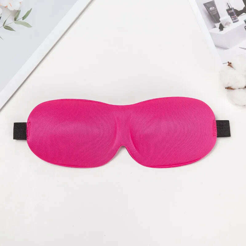 KIMLUD, 3D Sleep Mask Sleeping Stereo Cotton Blindfold Men And Women Air Travel Sleep Eye Cover Eyes Patches For Eyes Rest Health Care, Rose Red, KIMLUD Womens Clothes