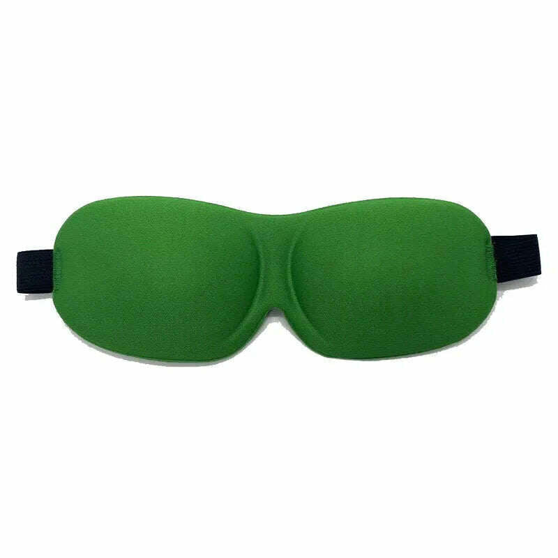 KIMLUD, 3D Sleep Mask Sleeping Stereo Cotton Blindfold Men And Women Air Travel Sleep Eye Cover Eyes Patches For Eyes Rest Health Care, Green, KIMLUD Womens Clothes