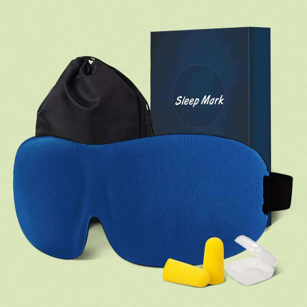 KIMLUD, 3D Sleeping Mask 100% Blackout Blindfold Sleep Mask for Eyes Smooth Sleep Eye Mask Sleeping Aid Eye Mask for Travel Slaapmasker, KIMLUD Womens Clothes