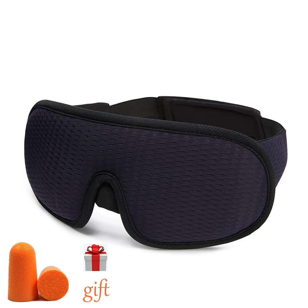 KIMLUD, 3D Sleeping Mask Block Out Light Sleep Mask for Eyes Sleepmaker EyeShade Blindfold Sleeping Face Mask Eye Patch Breathable, KIMLUD Womens ClothesKIMLUD, 3D Sleeping Mask Block Out Light Sleep Mask for Eyes Sleepmaker EyeShade Blindfold Sleeping Face Mask Eye Patch Breathable, Sleepng mask-Navy, KIMLUD APPAREL - Womens Clothes