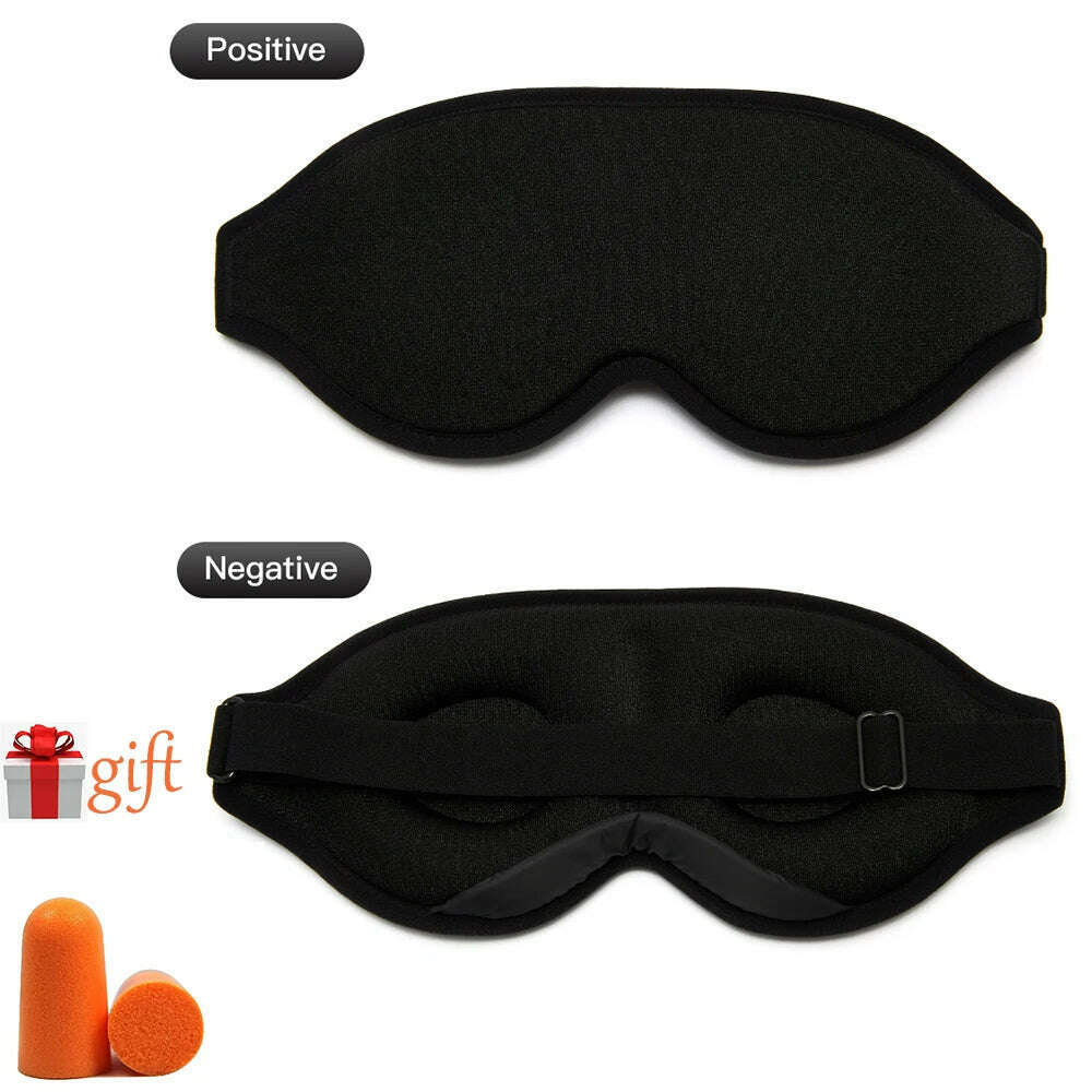 KIMLUD, 3D Sleeping Mask Block Out Light Sleep Mask for Eyes Sleepmaker EyeShade Blindfold Sleeping Face Mask Eye Patch Breathable, KIMLUD Womens Clothes