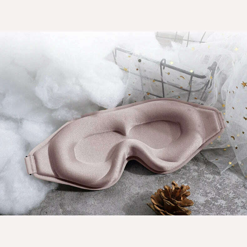 3D Sleeping Mask Memory Foam Block Out Light Sleep Mask Eye Shade Blindfold for Eye Sleep Masker Sleeping Aid Face Mask Eyepatch - KIMLUD