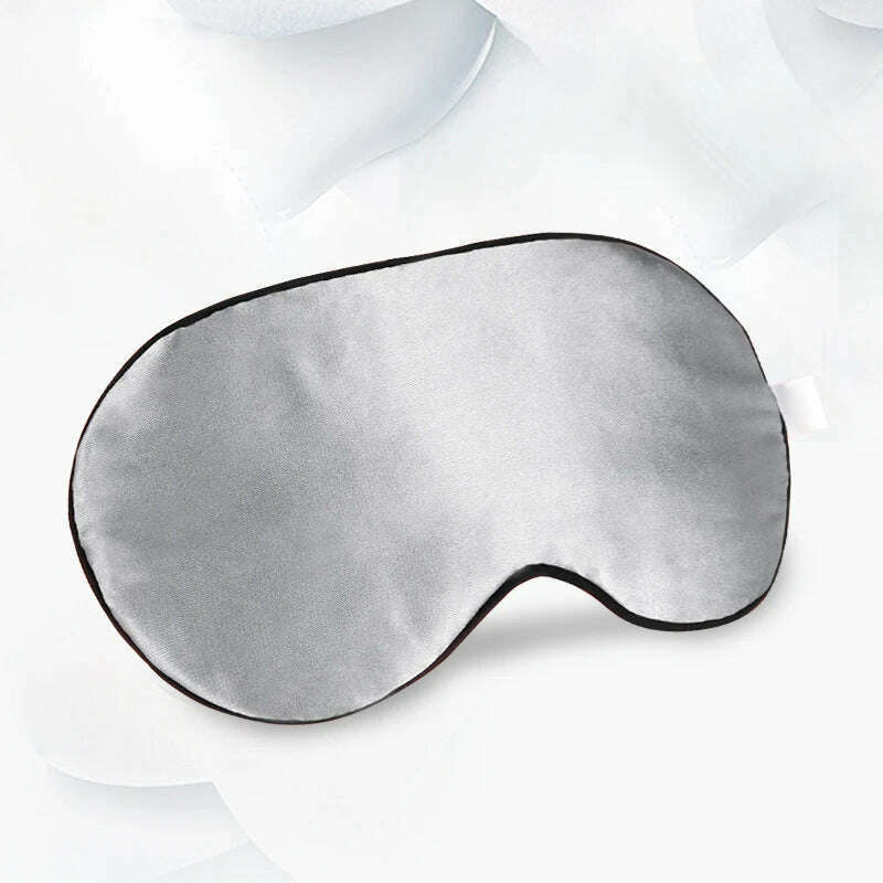 KIMLUD, 3D Sleeping Mask Travel Shade Cover Eye Mask for Sleeping Blindfold Eye Cover Night Mask Sleeping Eye Mask Eye Patch, silk grey, KIMLUD Womens Clothes