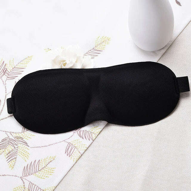 KIMLUD, 3D Sleeping Mask Travel Shade Cover Eye Mask for Sleeping Blindfold Eye Cover Night Mask Sleeping Eye Mask Eye Patch, 3D black, KIMLUD Womens Clothes