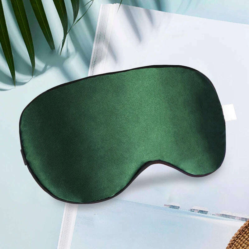 KIMLUD, 3D Sleeping Mask Travel Shade Cover Eye Mask for Sleeping Blindfold Eye Cover Night Mask Sleeping Eye Mask Eye Patch, silk green, KIMLUD Womens Clothes