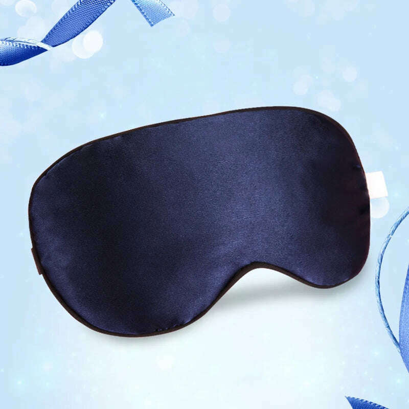 KIMLUD, 3D Sleeping Mask Travel Shade Cover Eye Mask for Sleeping Blindfold Eye Cover Night Mask Sleeping Eye Mask Eye Patch, silk blue, KIMLUD Womens Clothes