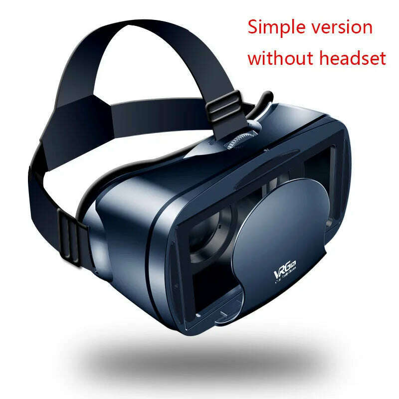 KIMLUD, 3D VR Smart Glasses Headset Virtual Reality Helmet Smartphone Full Screen Vision Wide Angle Lens with Controller Headset 7 Inch, VRG, KIMLUD Womens Clothes