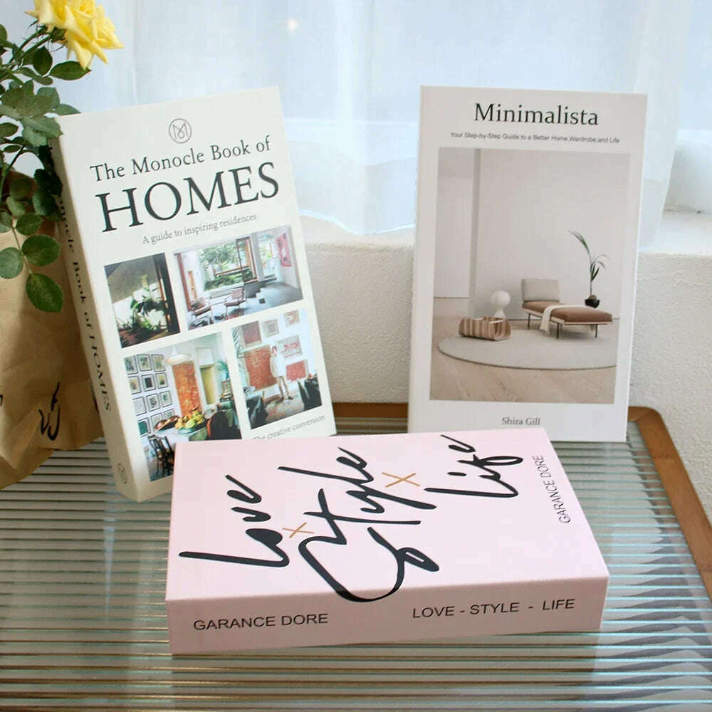 KIMLUD, 3Pcs Fashion Fake Book Openable Book Box Storage Living Room Decoration Coffee Table Ornaments Club Hotel Prop Books Decoration, 23 / Not Open / CHINA, KIMLUD Womens Clothes