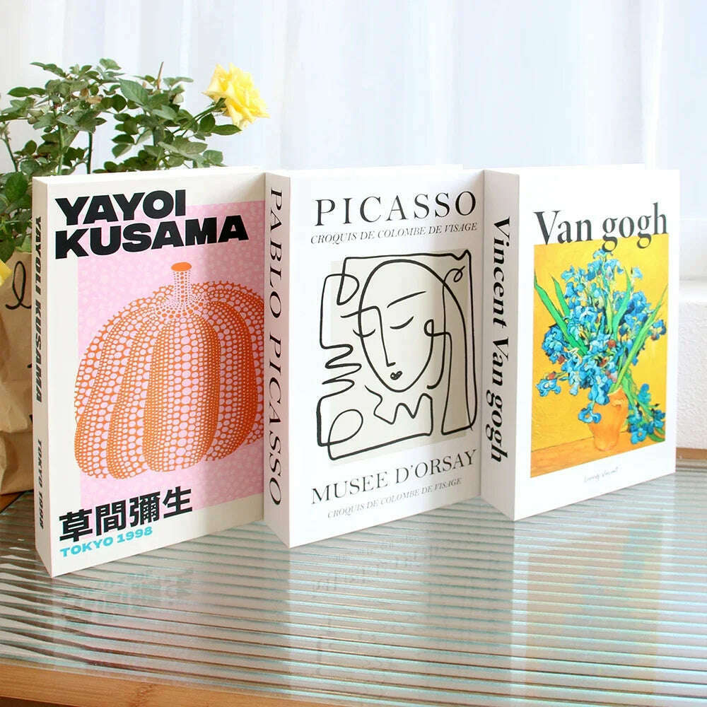 KIMLUD, 3Pcs Fashion Fake Book Openable Book Box Storage Living Room Decoration Coffee Table Ornaments Club Hotel Prop Books Decoration, 12 / Not Open / CHINA, KIMLUD Womens Clothes