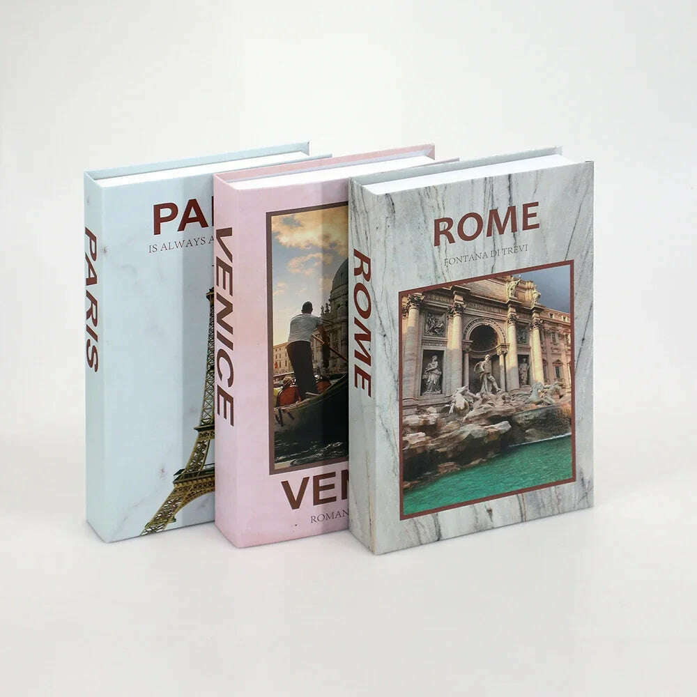 KIMLUD, 3Pcs Fashion Fake Book Openable Book Box Storage Living Room Decoration Coffee Table Ornaments Club Hotel Prop Books Decoration, 54 / Not Open / CHINA, KIMLUD Womens Clothes