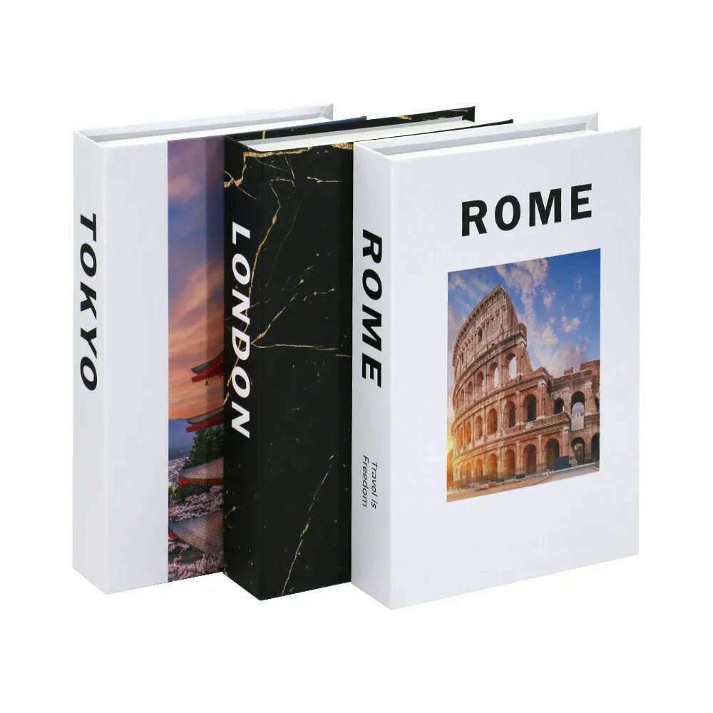 KIMLUD, 3Pcs Fashion Fake Book Openable Book Box Storage Living Room Decoration Coffee Table Ornaments Club Hotel Prop Books Decoration, 57 / Not Open / CHINA, KIMLUD Womens Clothes