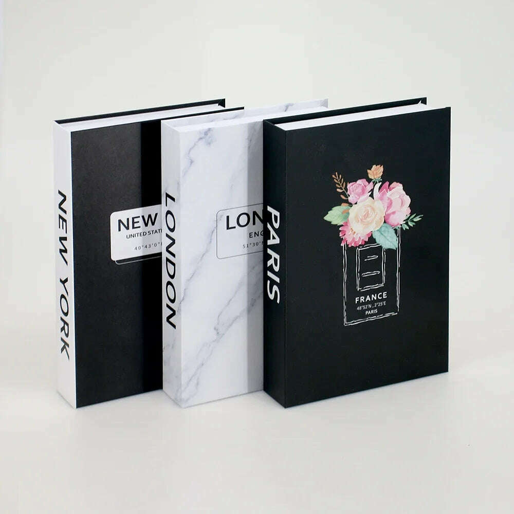 KIMLUD, 3Pcs Fashion Fake Book Openable Book Box Storage Living Room Decoration Coffee Table Ornaments Club Hotel Prop Books Decoration, 59 / Not Open / CHINA, KIMLUD Womens Clothes