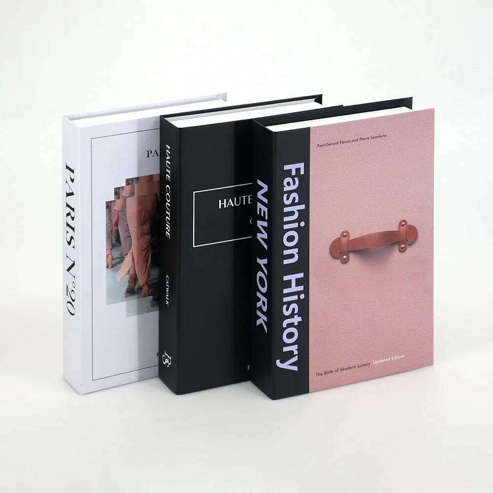 KIMLUD, 3Pcs Fashion Fake Book Openable Book Box Storage Living Room Decoration Coffee Table Ornaments Club Hotel Prop Books Decoration, 60 / Not Open / CHINA, KIMLUD Womens Clothes