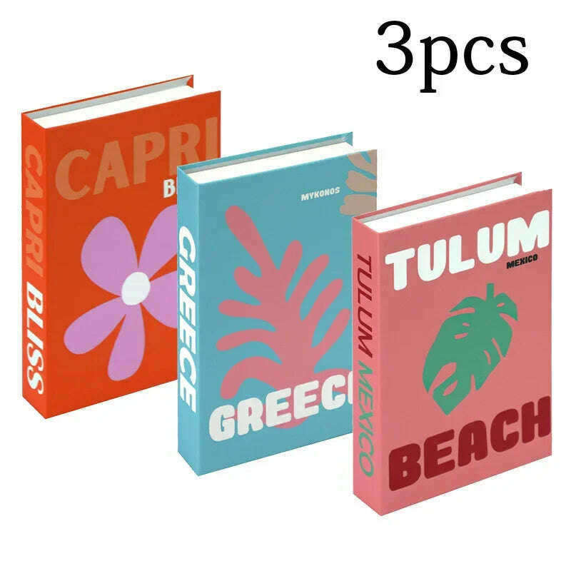 KIMLUD, 3Pcs Fashion Fake Book Openable Book Box Storage Living Room Decoration Coffee Table Ornaments Club Hotel Prop Books Decoration, 50 / Not Open / CHINA, KIMLUD Womens Clothes