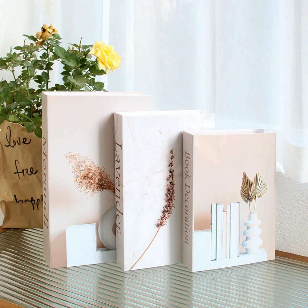 KIMLUD, 3Pcs Fashion Fake Book Openable Book Box Storage Living Room Decoration Coffee Table Ornaments Club Hotel Prop Books Decoration, 2 / Not Open / CHINA, KIMLUD Womens Clothes