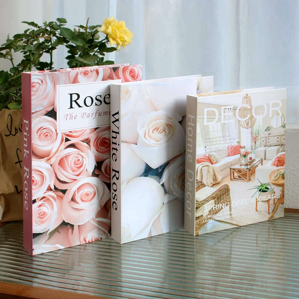 KIMLUD, 3Pcs Fashion Fake Book Openable Book Box Storage Living Room Decoration Coffee Table Ornaments Club Hotel Prop Books Decoration, 7 / Not Open / CHINA, KIMLUD Womens Clothes