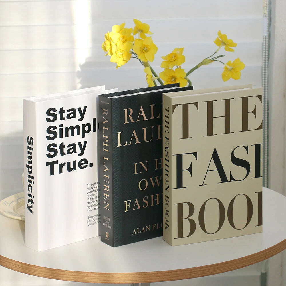 KIMLUD, 3Pcs Fashion Fake Book Openable Book Box Storage Living Room Decoration Coffee Table Ornaments Club Hotel Prop Books Decoration, 16 / Not Open / CHINA, KIMLUD Womens Clothes