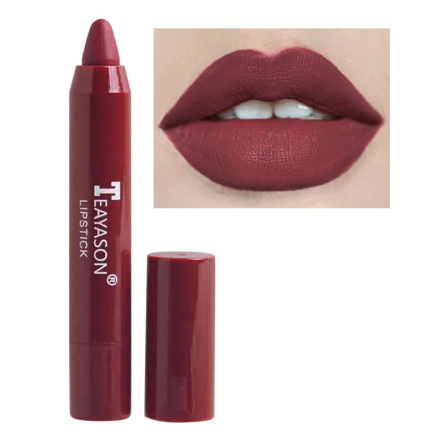 3PCS/set Velvet Matte Lipstick Pen Cosmetics Waterproof Lasting Nude Crayon Lipsticks Non Sticky Brown Lip Liner Pencil Makeup - KIMLUD