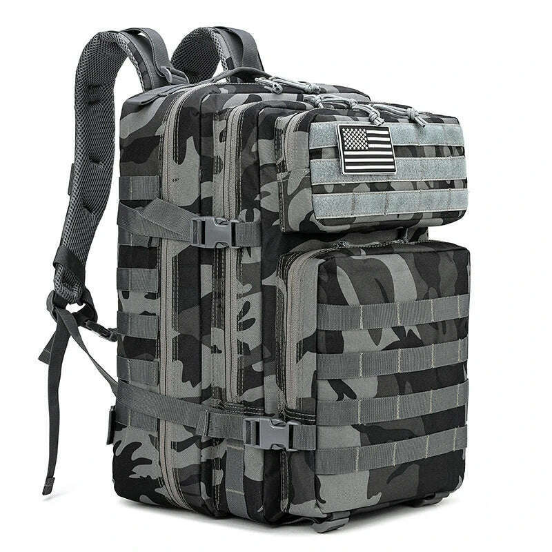 45L Tactical 3P Backpack Bag 30L 3 Days Outdoor Backpack Waterproof Climbing Rucksack Camping Hiking Bag Mochila - KIMLUD