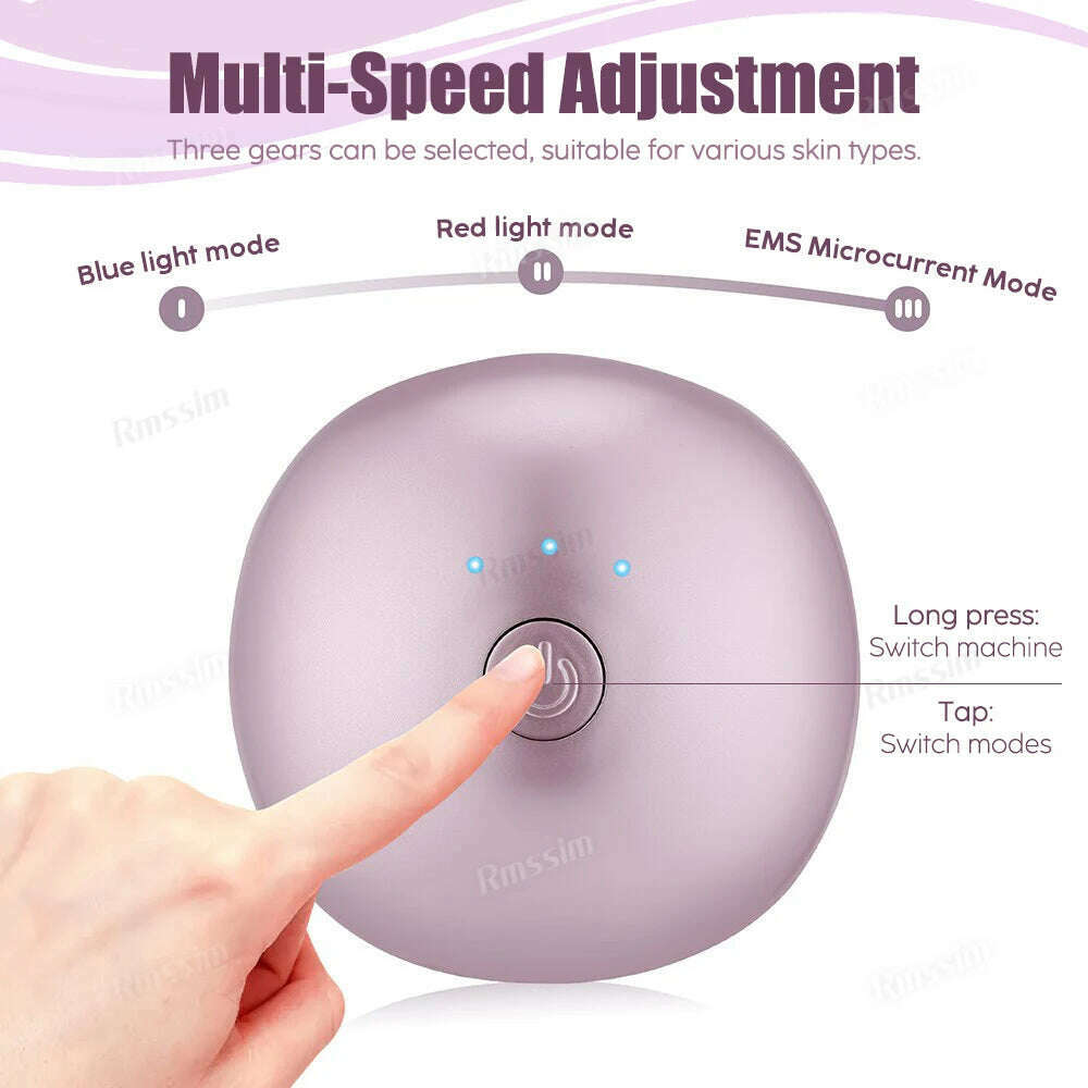 KIMLUD, 4D EMS Face Massager Roller Microcurrent Facial Device Vibration Facial Massager Beauty Skin Care Tool for Face Eye Neck Body, KIMLUD Womens Clothes