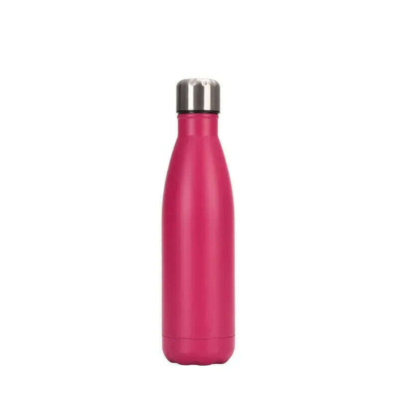 KIMLUD, 500ml/750ml Double-layer Stainless Steel Insulated Cup, Large Capacity Cola Bottle, Sports Water Cup, 500ml / roseo, KIMLUD APPAREL - Womens Clothes