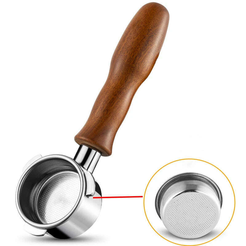 51mm 3 ears Bottomless Coffee Portafilter for HiBREW H10/H10B/H11/H8A/H5 Espresso Machine Stainless Steel Coffee Filter - KIMLUD