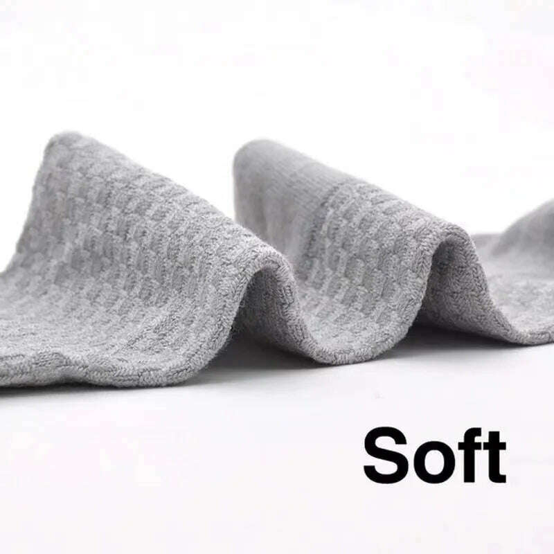 KIMLUD, 5pairs/Men's High Quality Bamboo Fiber Socks Men's Sweat Absorbent Breathable Medium Tube Socks Business Casual Large Size 38-45, KIMLUD Womens Clothes