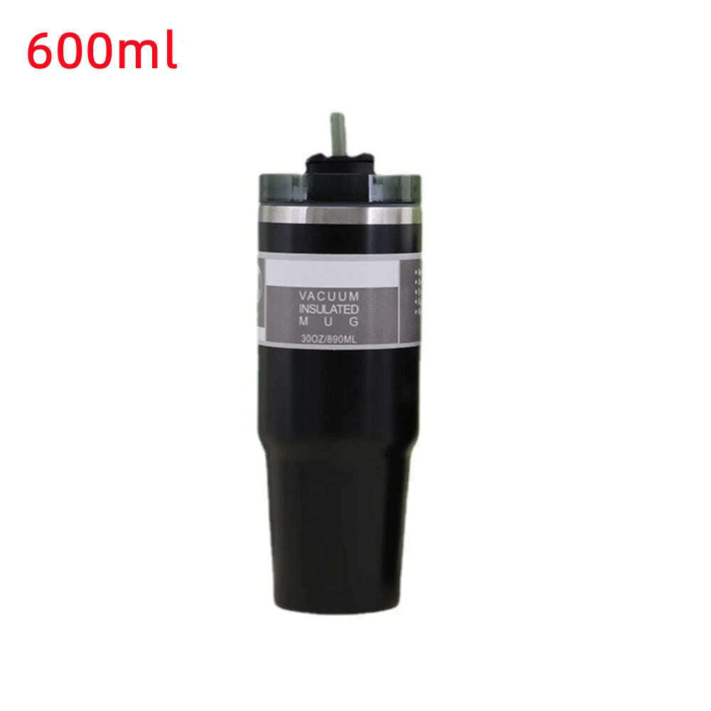 600/900ml Tumblers Double Wall Water Thermal termos Coffee Mug Flasks Stainless Steel Thermoses 30oz 20oz Cup Bottle - KIMLUD