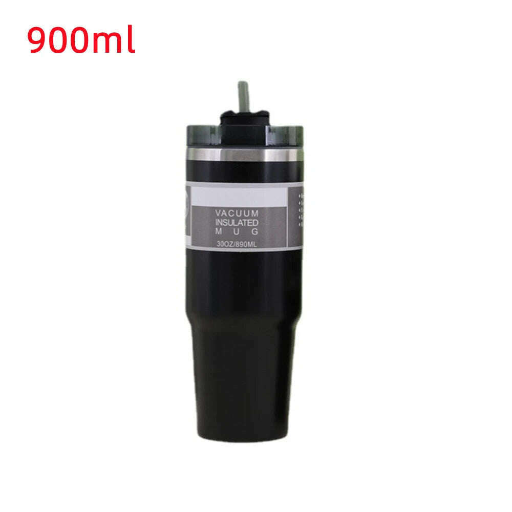 600/900ml Tumblers Double Wall Water Thermal termos Coffee Mug Flasks Stainless Steel Thermoses 30oz 20oz Cup Bottle - KIMLUD