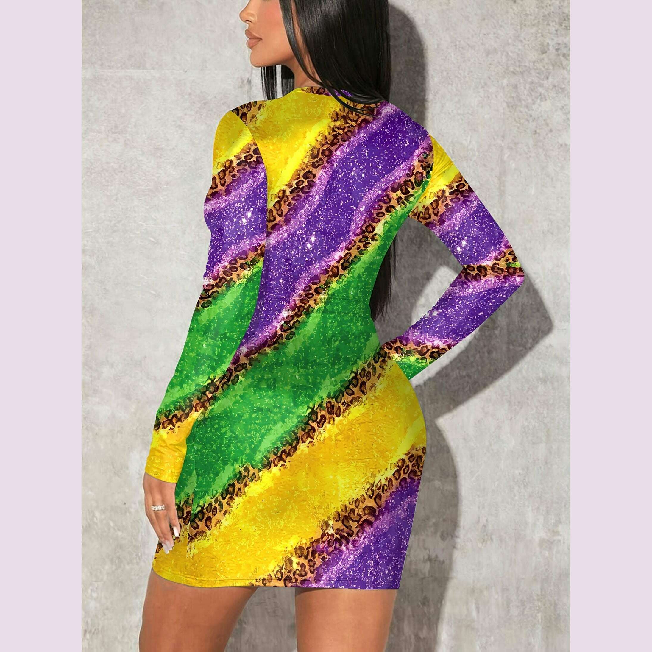 womens-fashion-leopard-print-bodycon-dress-color-block-knit-fabric-scoop-neck-polyester-89-elastane-11-fallwinter-collection-230gm²kimlud-womens-fashion-34625747