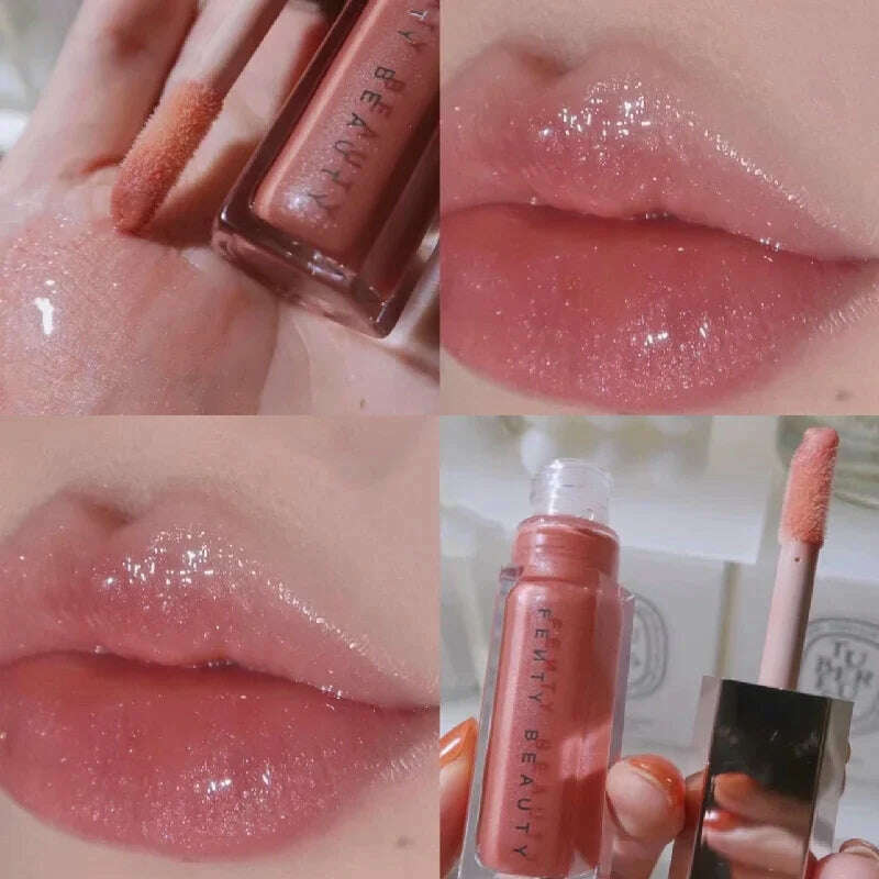 KIMLUD, 7 Color Mirror Pearl Lip Gloss Waterproof Long-lasting Moisturizing Lipstick High Gloss Lip Gloss Korean Makeup Cosmetics 2024, KIMLUD Womens Clothes