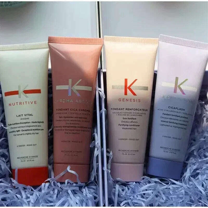 KIMLUD, 75ml Smooth Hair Mask Perm Dye Hair Conditioner Smooth Repair Moisturizing Nourish Repair Damage Frizzy Hair Care Conditioner, KIMLUD Womens Clothes