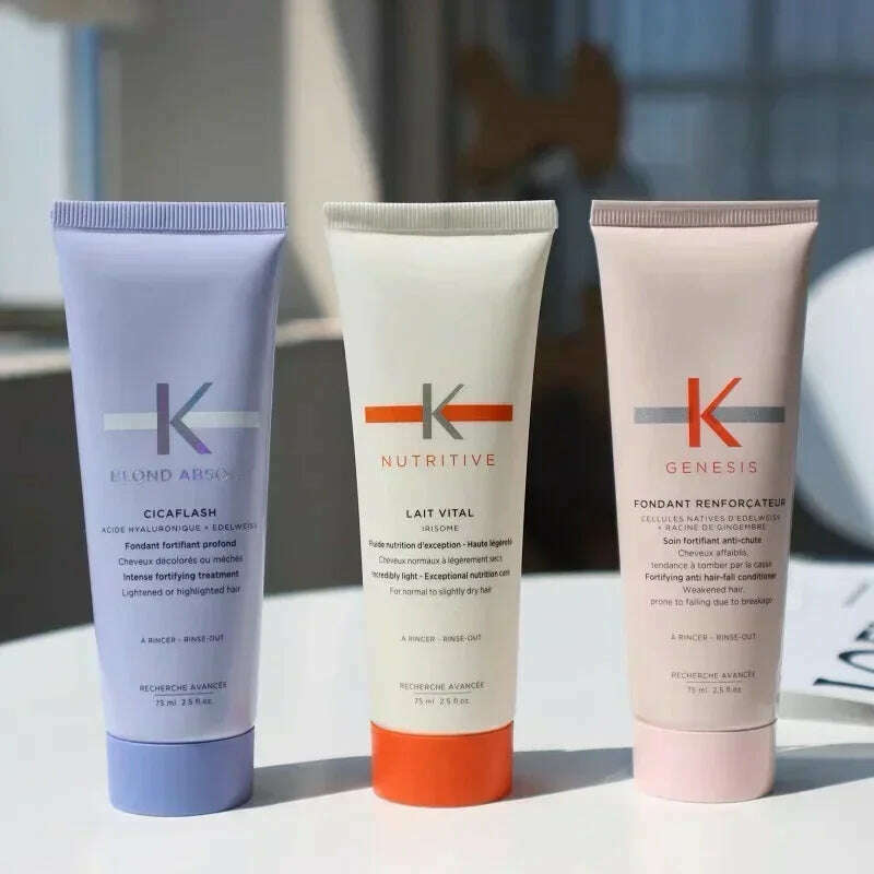 KIMLUD, 75ml Smooth Hair Mask Perm Dye Hair Conditioner Smooth Repair Moisturizing Nourish Repair Damage Frizzy Hair Care Conditioner, KIMLUD Womens Clothes