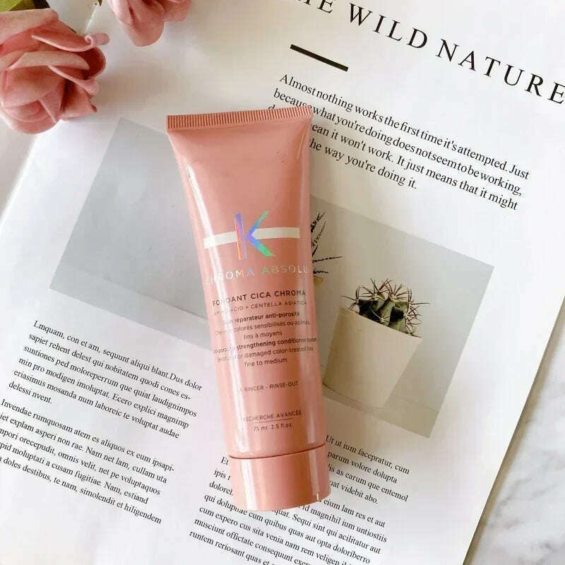 KIMLUD, 75ml Smooth Hair Mask Perm Dye Hair Conditioner Smooth Repair Moisturizing Nourish Repair Damage Frizzy Hair Care Conditioner, KIMLUD Womens Clothes