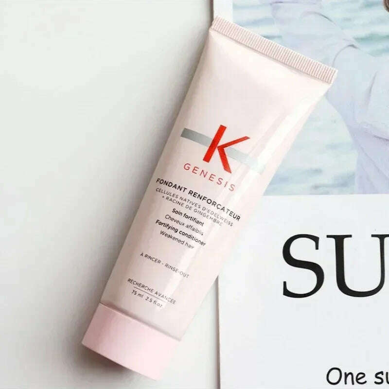 KIMLUD, 75ml Smooth Hair Mask Perm Dye Hair Conditioner Smooth Repair Moisturizing Nourish Repair Damage Frizzy Hair Care Conditioner, KIMLUD Womens Clothes