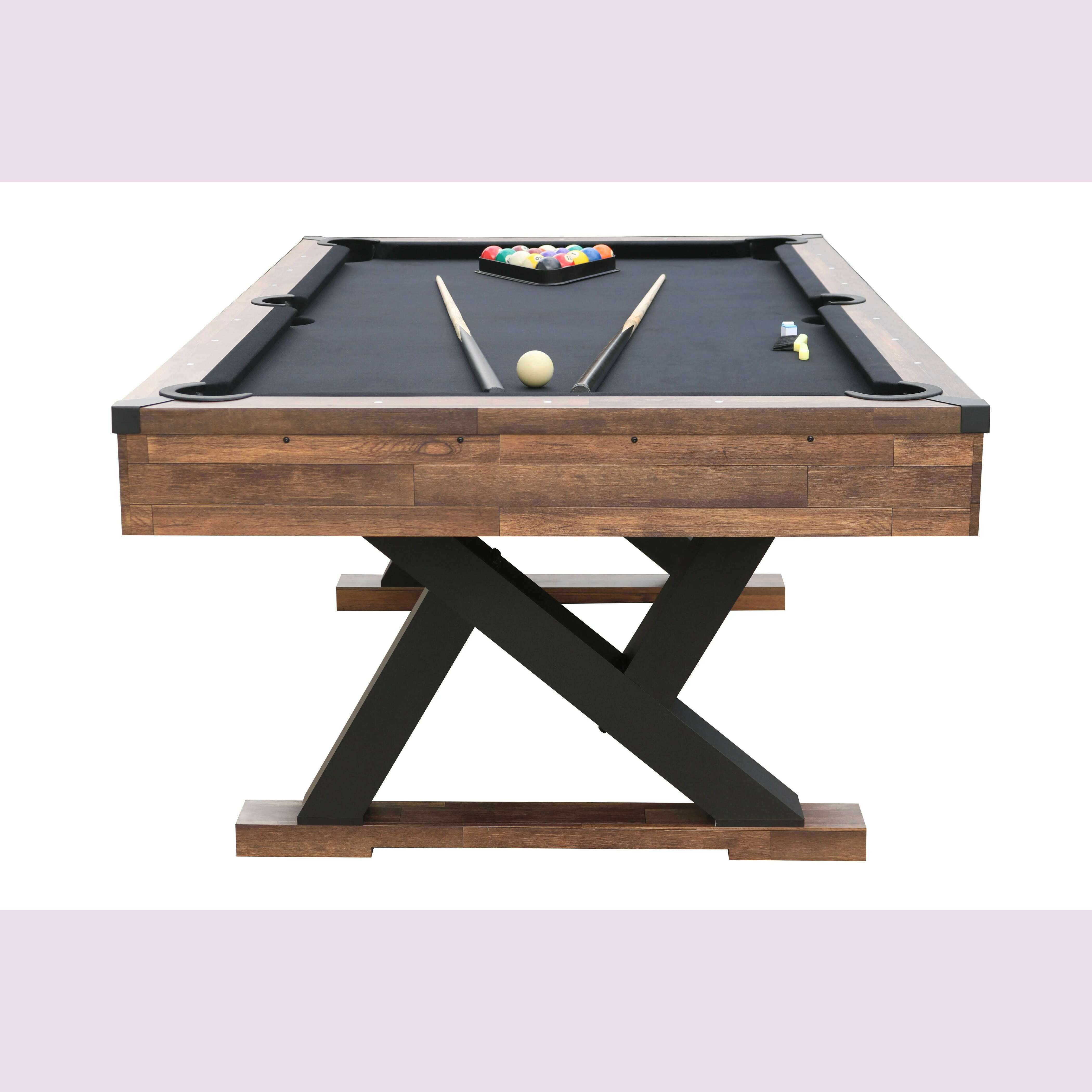 7ft 3 In 1 Combo Multi Function Game Ping Pong Table dining Table Pool Table - KIMLUD