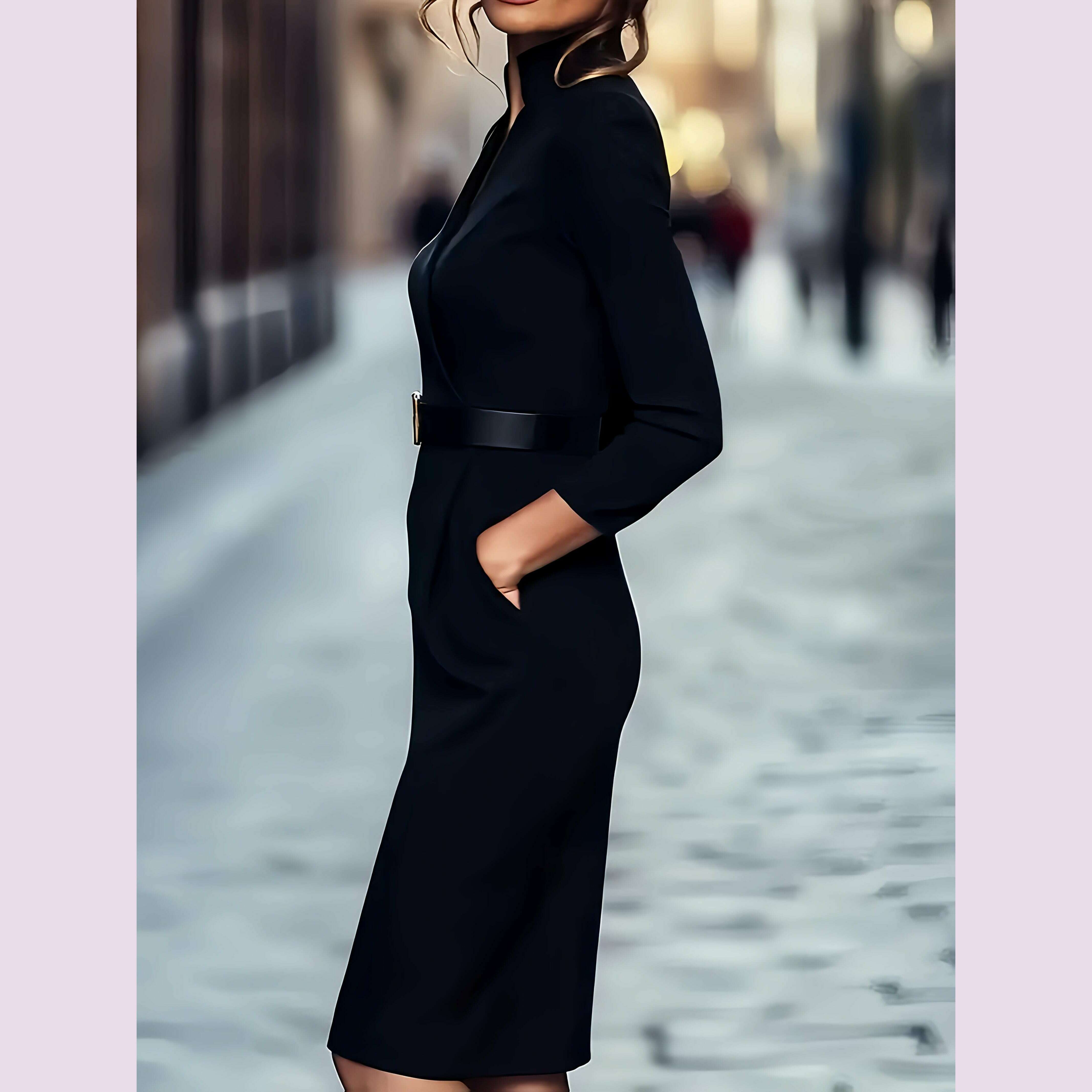 elegant-black-dress-elegant-black-long-sleeve-dress-with-pockets-belted-waist---v-neck-knee-length-perfect-for-casual-or-business-wear-tailored-fit-all-season-versatility-business-casual-dress-vneck-dress-polyestkimlud-womens-fashion-34626051