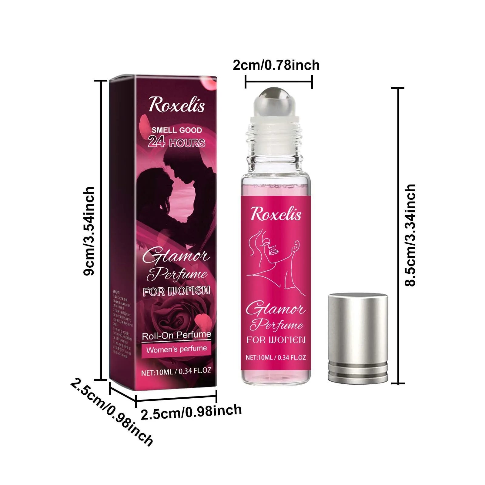 Crystal Glass Perfume Roller Ball — Clear | KIMLUD