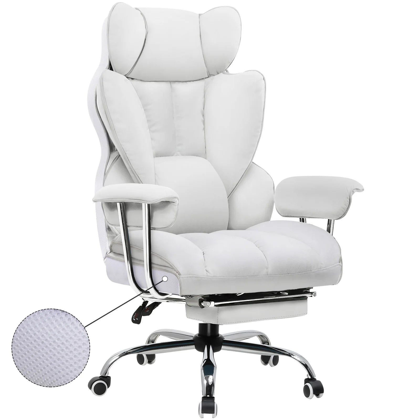 Office Chair – Gaming Ergonomic – Fabric Surface – | KIMLUD