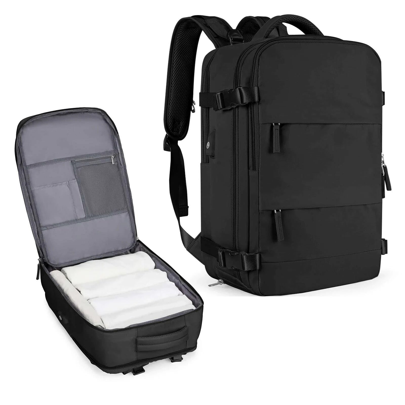 KIMLUD, Large Travel Backpack for Men,Airline Flight Approved Waterproof Laptop Backpack,Anti Theft Carry on Backpack, Hiking Backpack, KIMLUD Womens Clothes