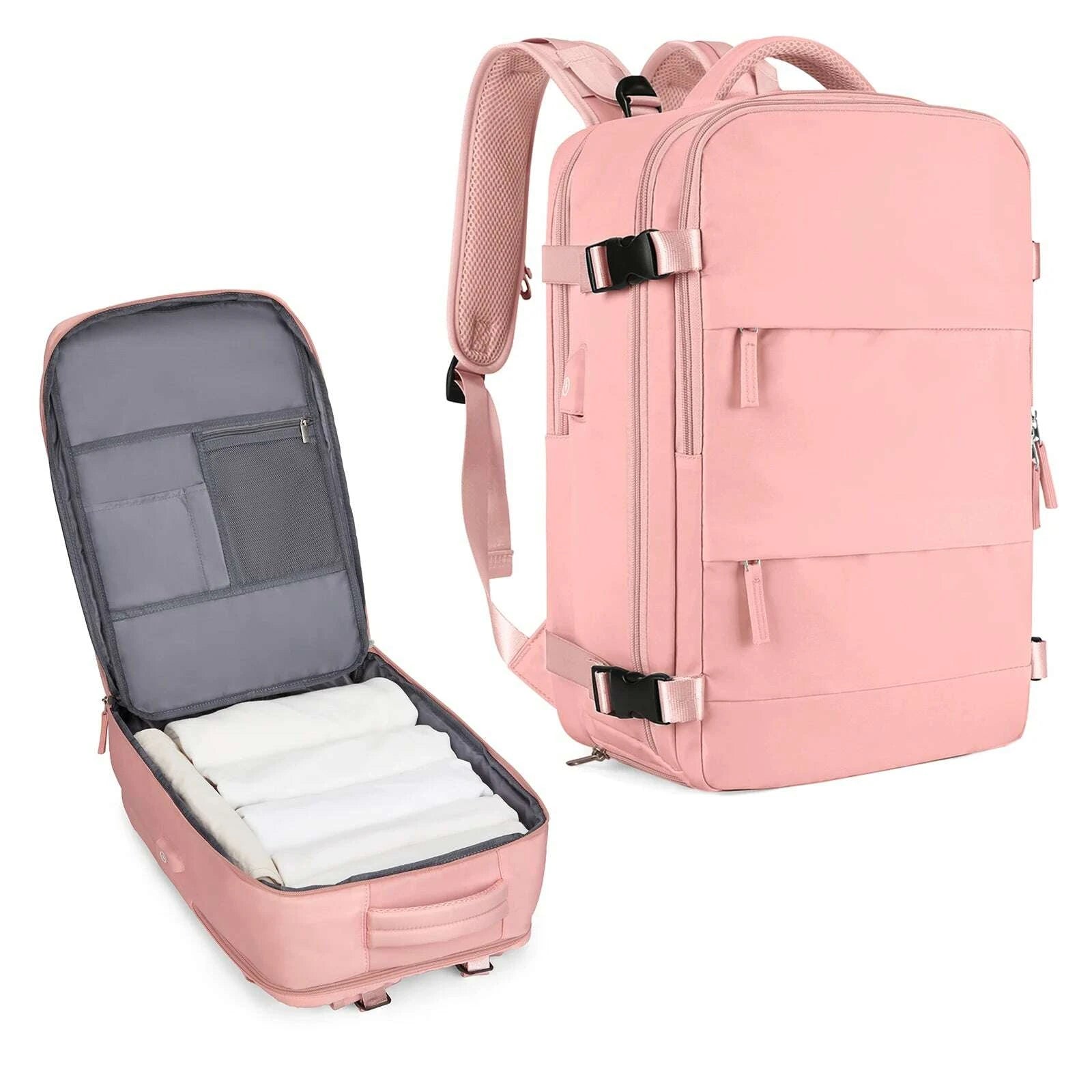 KIMLUD, Large Travel Backpack for Men,Airline Flight Approved Waterproof Laptop Backpack,Anti Theft Carry on Backpack, Hiking Backpack, KIMLUD Womens Clothes